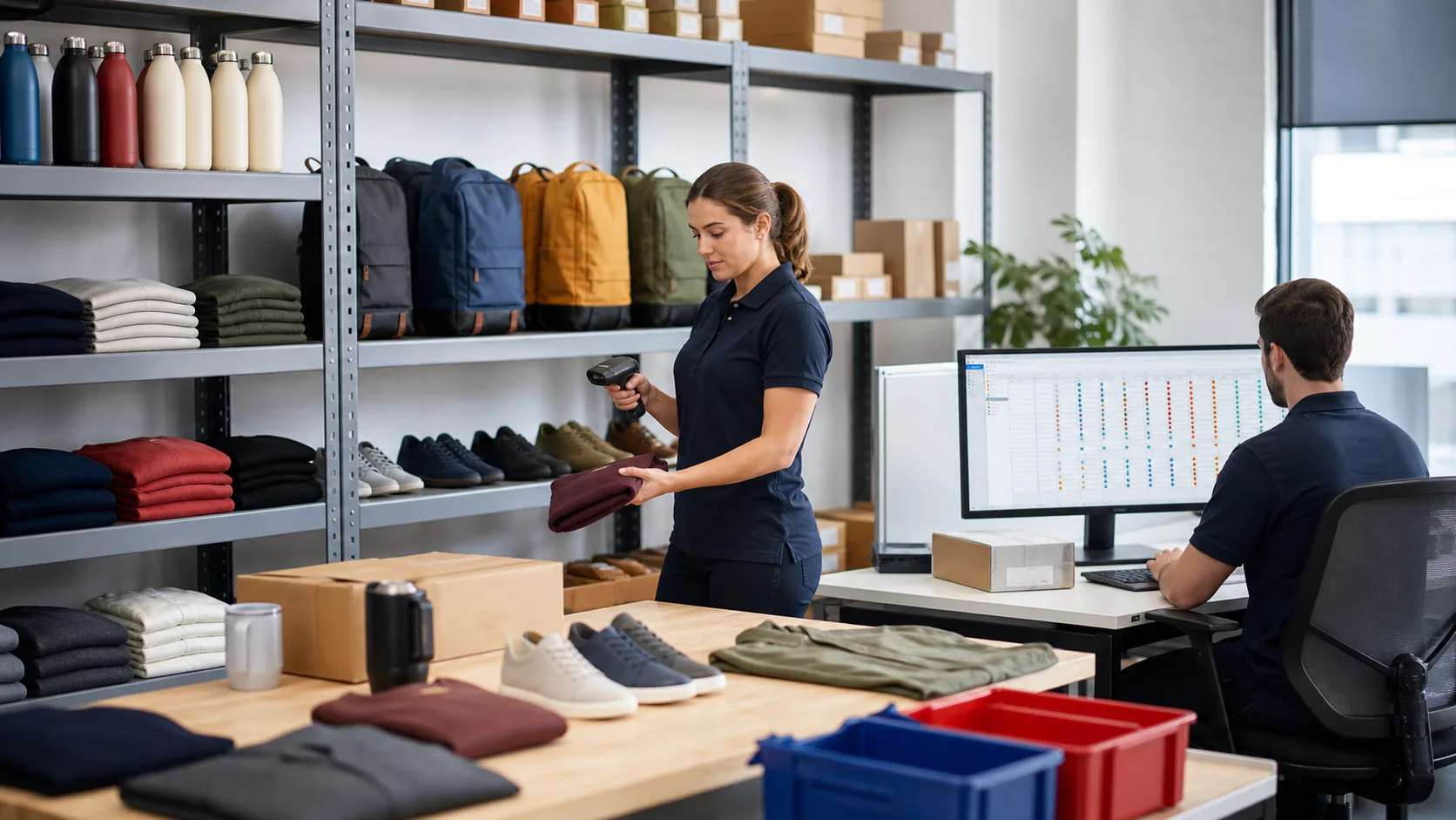 Illustrative catalog specialists managing product variations and large SKU records